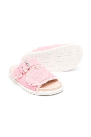 Embroidered-logo detail sandals N°21 KIDS | 7332201